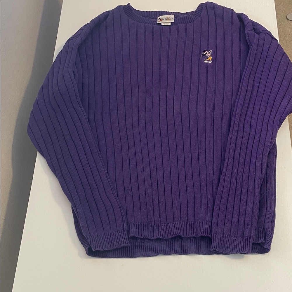 Disney Purple Crew Neck Sweater